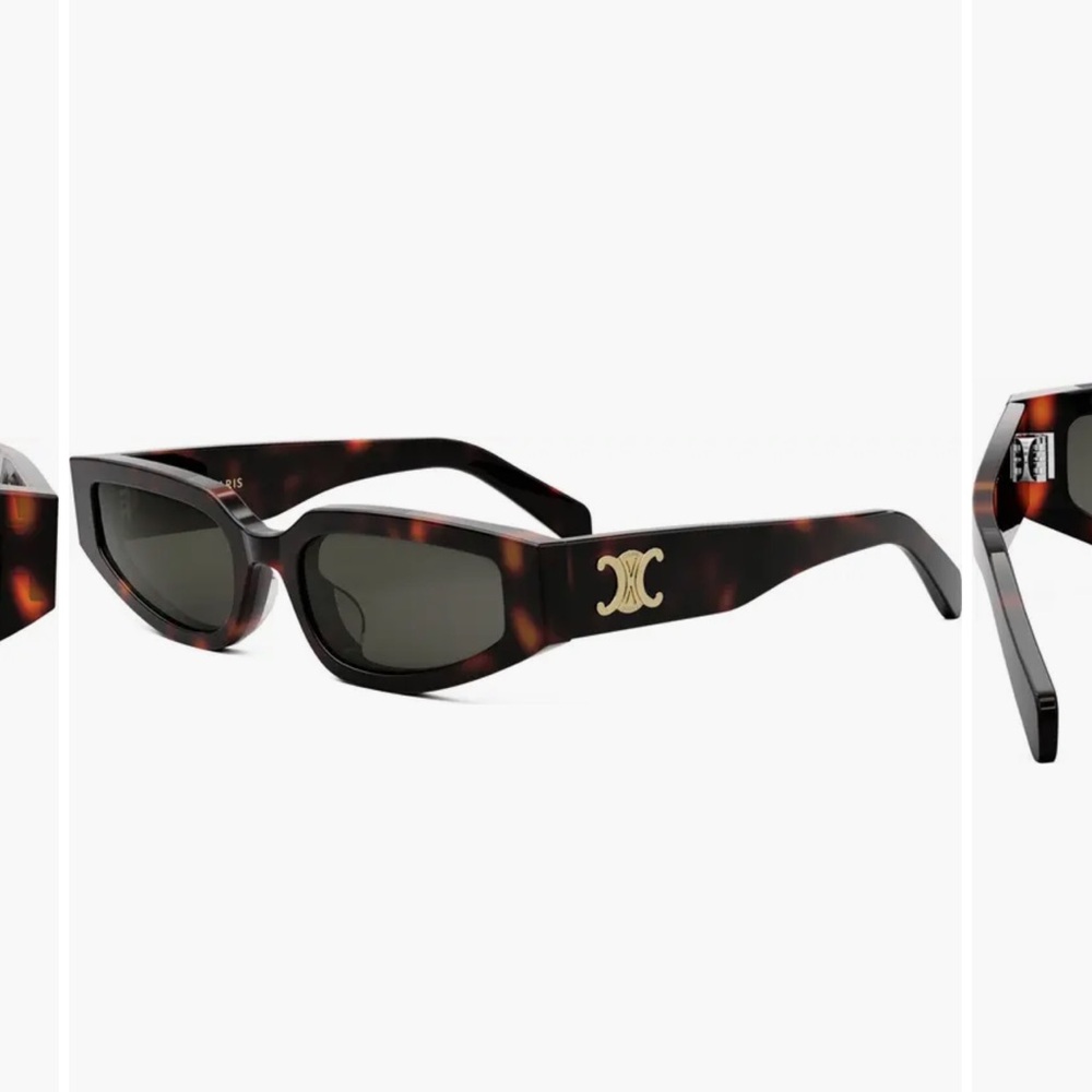 Celine Brown Rectangular Sunglasses - image 5